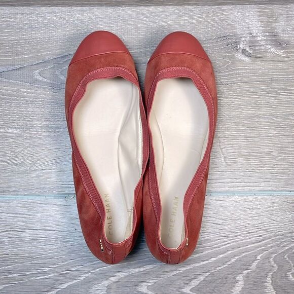 Cole Haan Elbridge Tandoori Spice Leather Women's Sz 6.5B Slip On Ballet Flats - Picture 5 of 11